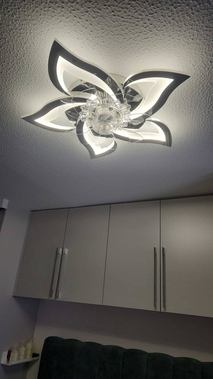 Kitchen ceiling light fitting installed