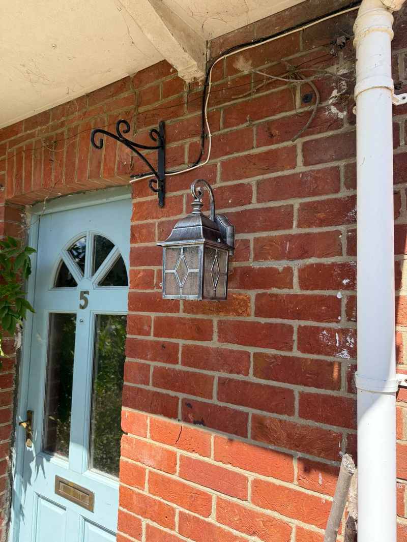 Exterior wall lantern light installed by ElectriciansNearYou